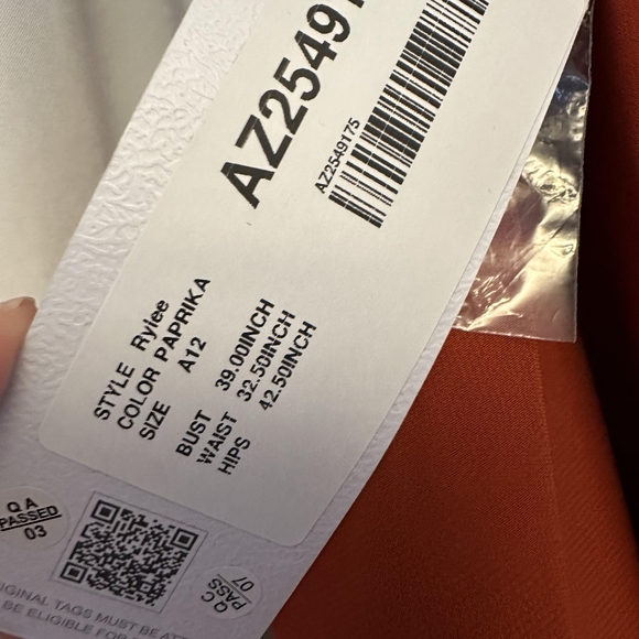 Azazie Paprika Bridesmaid Dress - Picture 7 of 8